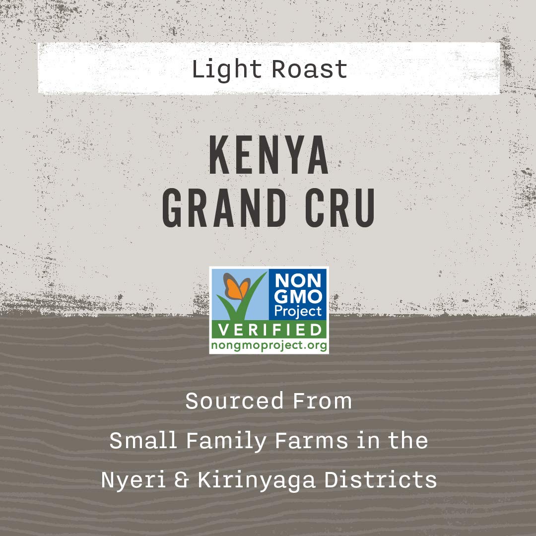Allegro Coffee Kenya Grand Cru Whole Bean Coffee, 12 oz, Model 12KE