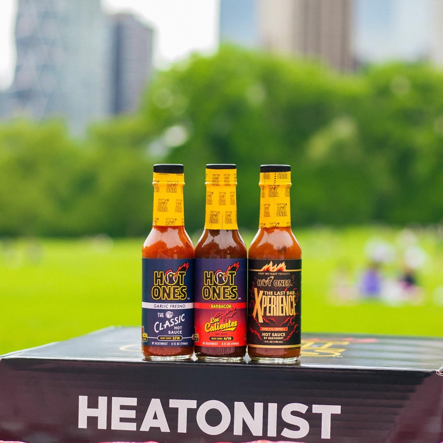 Hot Ones Season 24 Trio Pack, The Classic Garlic Fresno, The Classic Barbacoa & The Last Dab: Xperience, Made With All Natural I