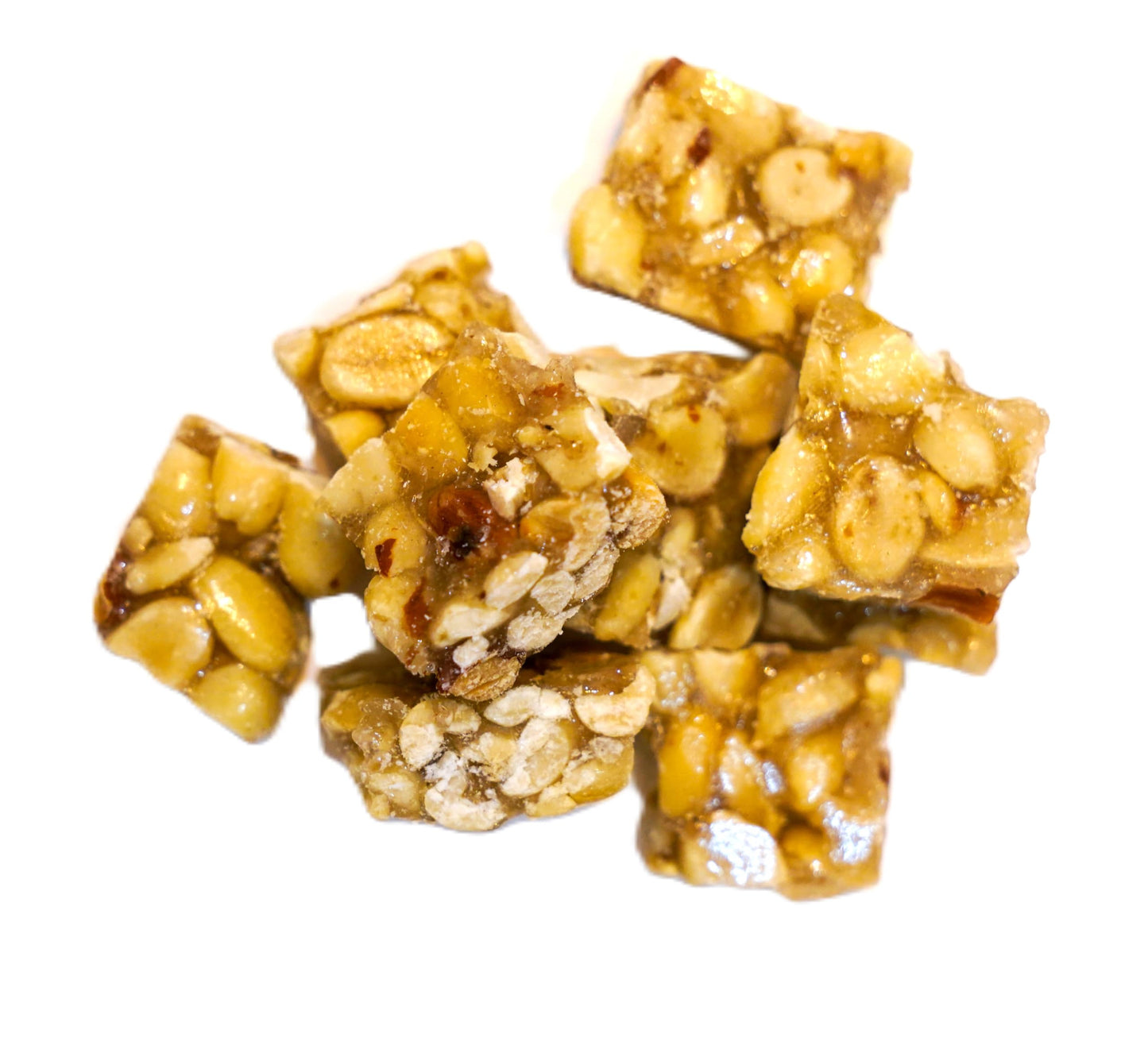 Old Fashioned Crunchy Peanut Squares - 1 lb in a Resealable Bag to Ensure Freshness