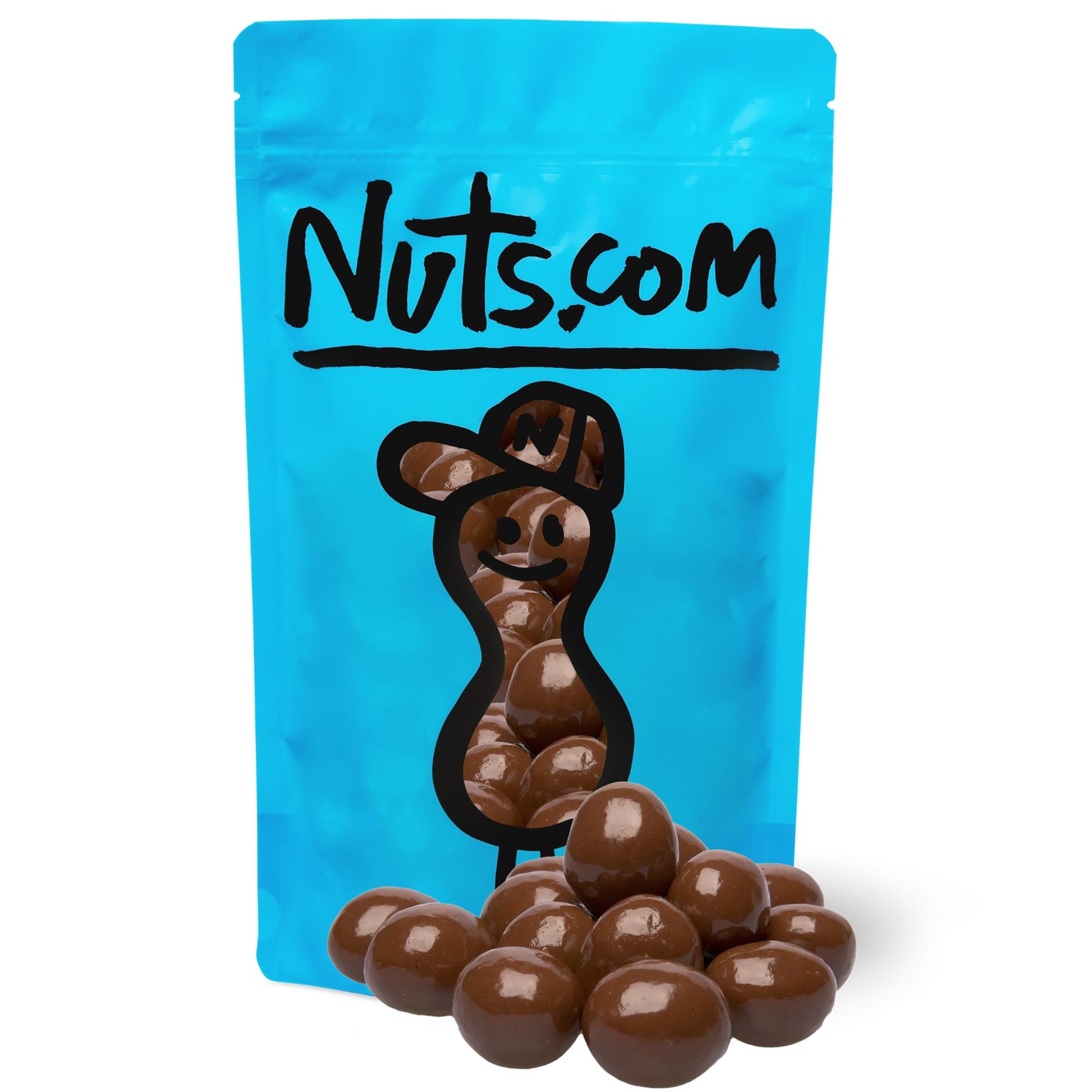 Nuts.com Milk Chocolate Covered Espresso Beans - Gourmet Snack, Antioxidants & Caffeine, 2 Lb Bag