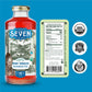 SevenTeas Organic Berry Hibiscus Rooibos Iced Tea, 16 Fl Oz, Pack of 12 Bottles