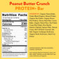 B.T.R. Vegan Keto Protein Bars - Peanut Butter Crunch - 12 Pack - Low Carb, Gluten-Free, High Fiber