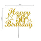56 Birthday Cake Topper Gold Glitter, Party Decoration Ideas, Premium Quality, Sturdy Doubled Sided Glitter, Acrylic Stick. Made