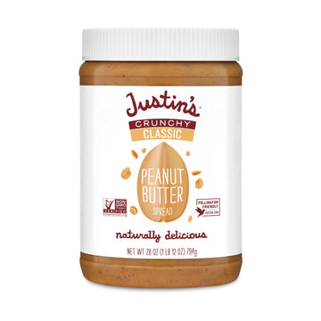 Justins Crunchy Peanut Butter Jar 28oz