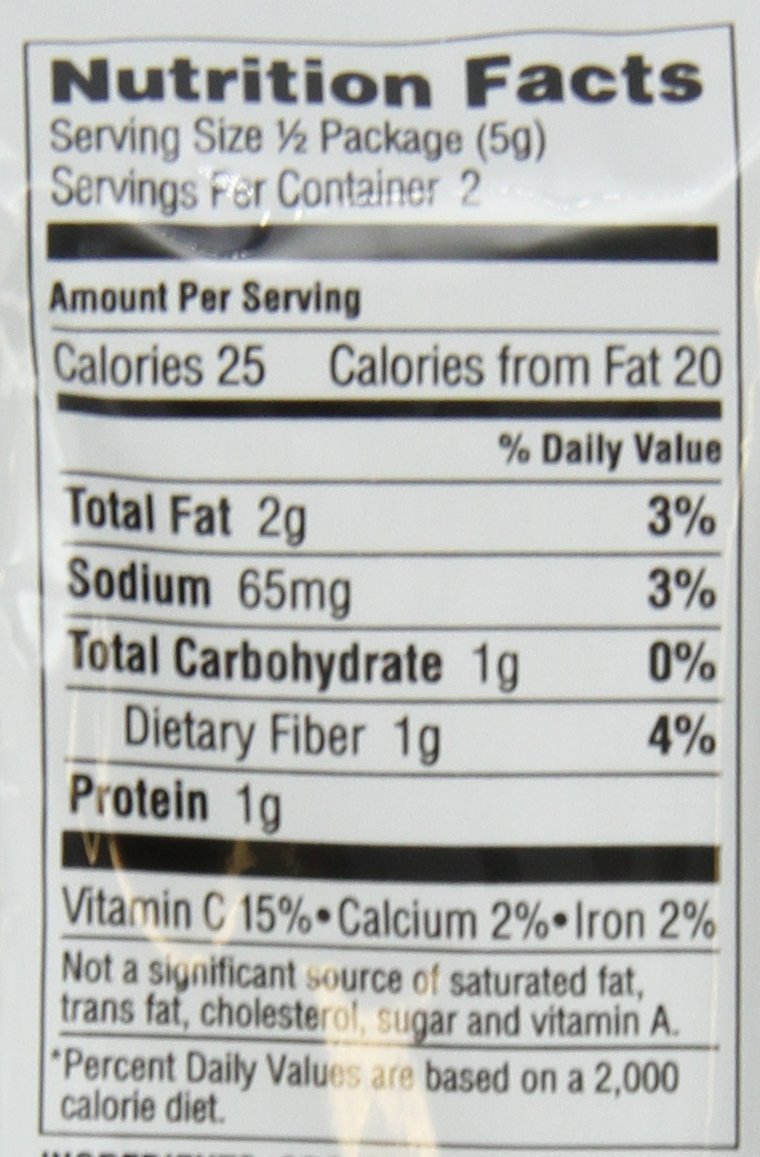 Gimme Health Foods Organic Roasted Seaweed Snacks, Sea Salt, 0.35 Ounce (Pack Of 4)
