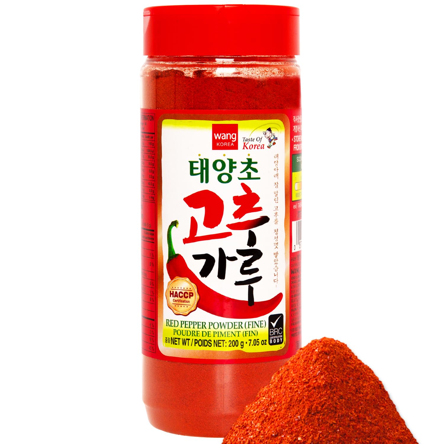 Wang Gochugaru Red Pepper Flakes, 7.05 Ounce, Chilli Powder, Ideal for Cooking
