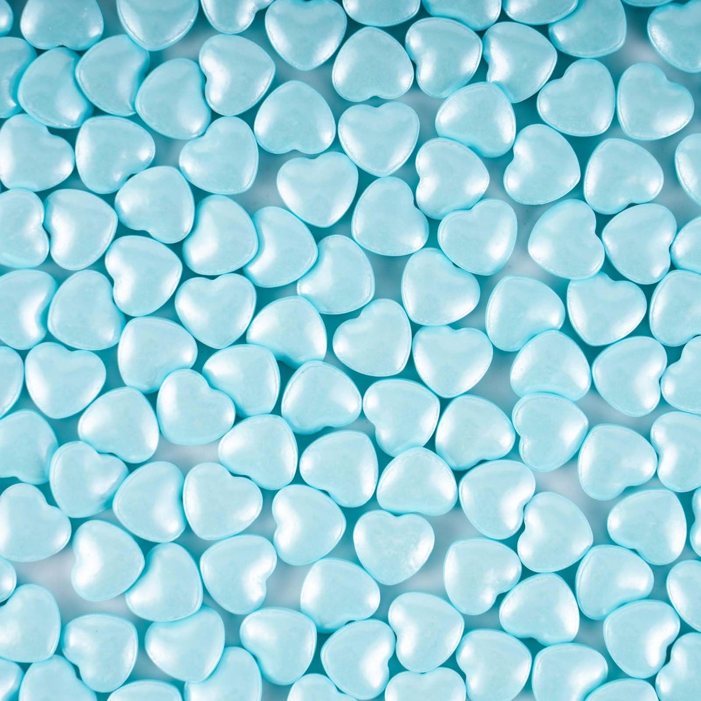 Kasvan Blue Heart Shapes Sprinkles - Edible Candy Pearls 130G/4.58 Oz, Mix Size, Baking Cake Decorations, Ice Cream Toppings And