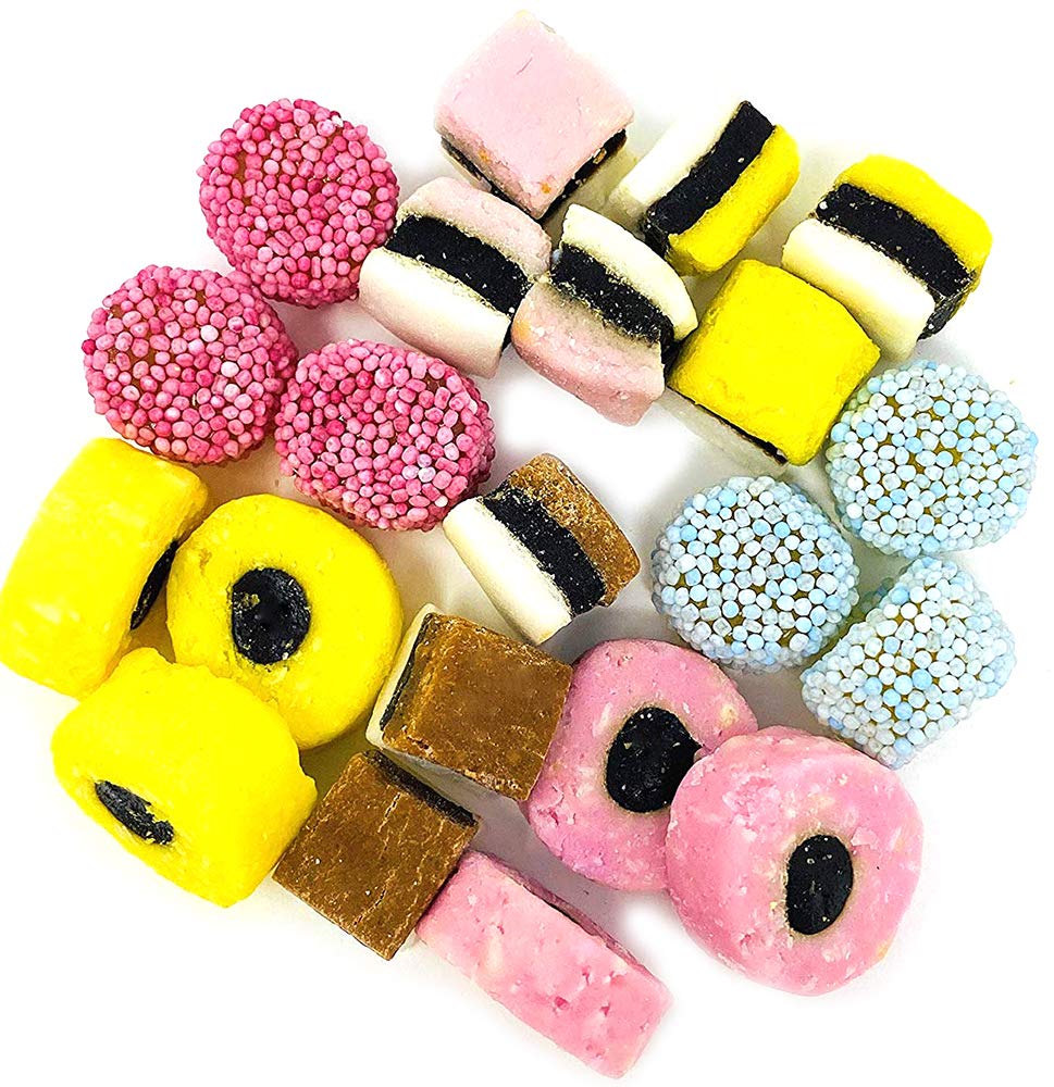 Gustafs english mini licorice allsorts, 1.5 lb