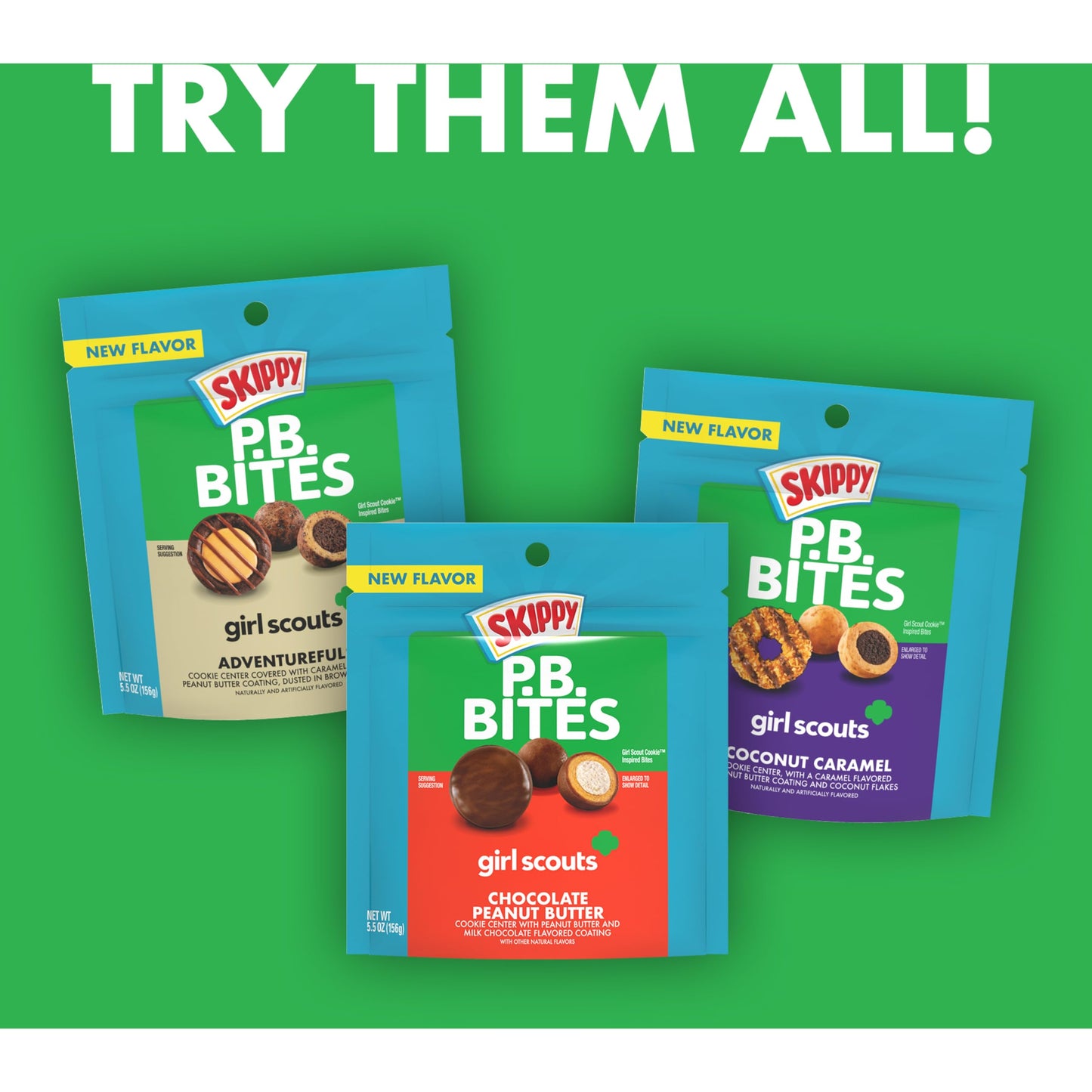 Skippy Bites Girl Scouts Adventurefuls 5.5Oz Pouch