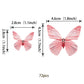ZHUOWEISM 72PCS Edible Butterfly Cupcake Toppers, Pink Paper Decorations for Baby Showers & Kids Birthday Parties