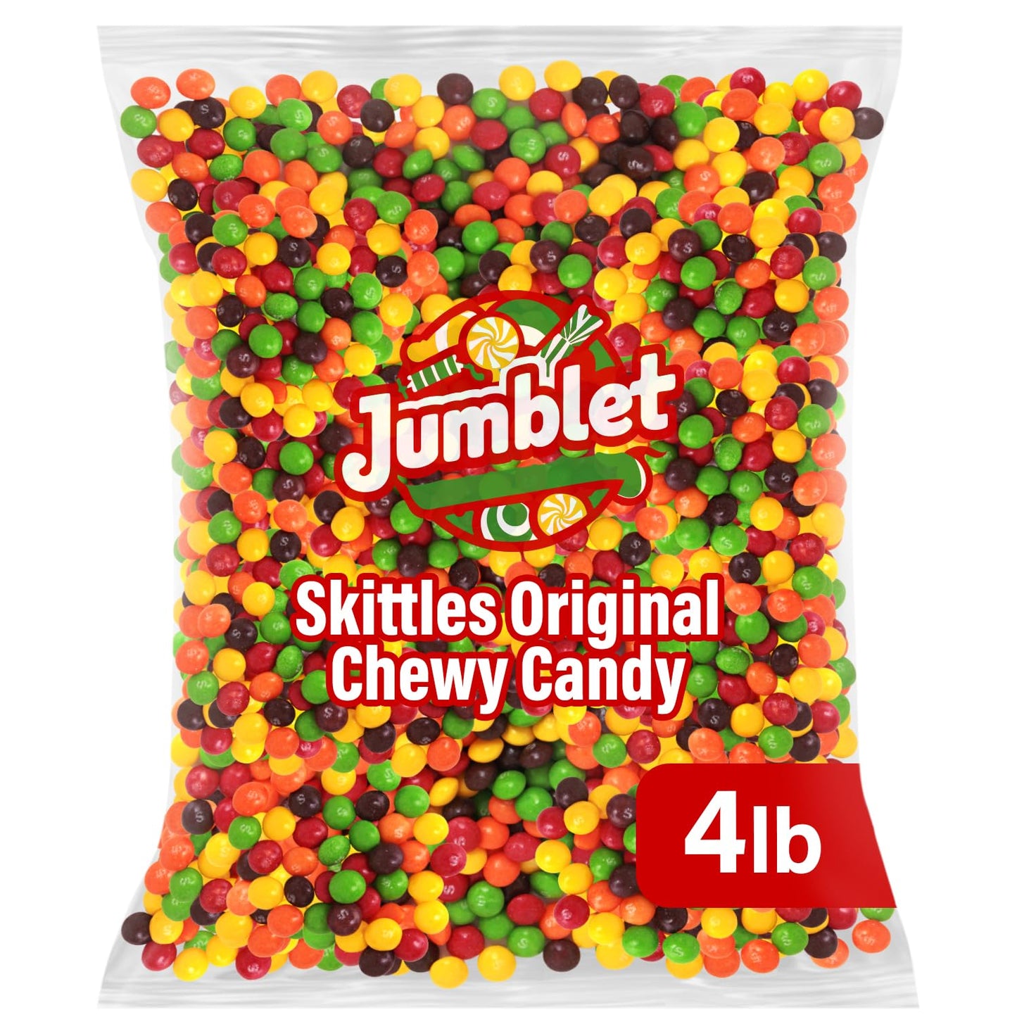 Jumblet Original Chewy Candy Bulk Pack, 4lb Bag for Parties and Sharing