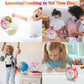 Peakeep Loud Alarm Clock For Kids Learning Telling Time Teaching Clock, 4 Inches Rainbow-Colored Twin Bell Analog Alarm Clock Ba