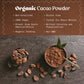 NaturaleBio Cacao Powder Organic 35oz. Unsweetened, Non-Alkalized and Pure. Cocoa Powder Substitute with Rich Dark Chocolate Fla