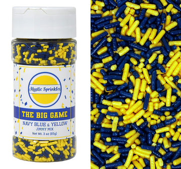 Mystic Sprinkles The Big Game Jimmy Mix 3oz Bottle (Navy Blue & Yellow)
