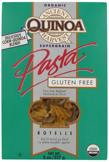 Ancient Harvest Organic Quinoa Pasta, Rotelle, 8 Ounce (Pack of 12)
