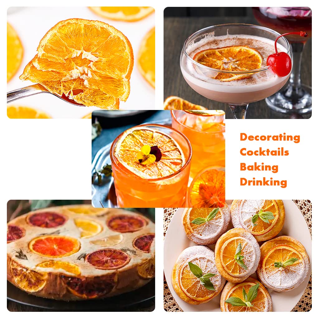Mkostlich Dried Orange Slices, Natural Citrus Slices for Cocktails & Crafts, 17.63oz/500g