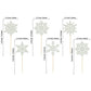 Gyufise 36 Pack Snowflake Cupcake Toppers Silver Glitter Winter Frozen Theme Cupcake Picks Baby Shower Kids Birthday Party Chris
