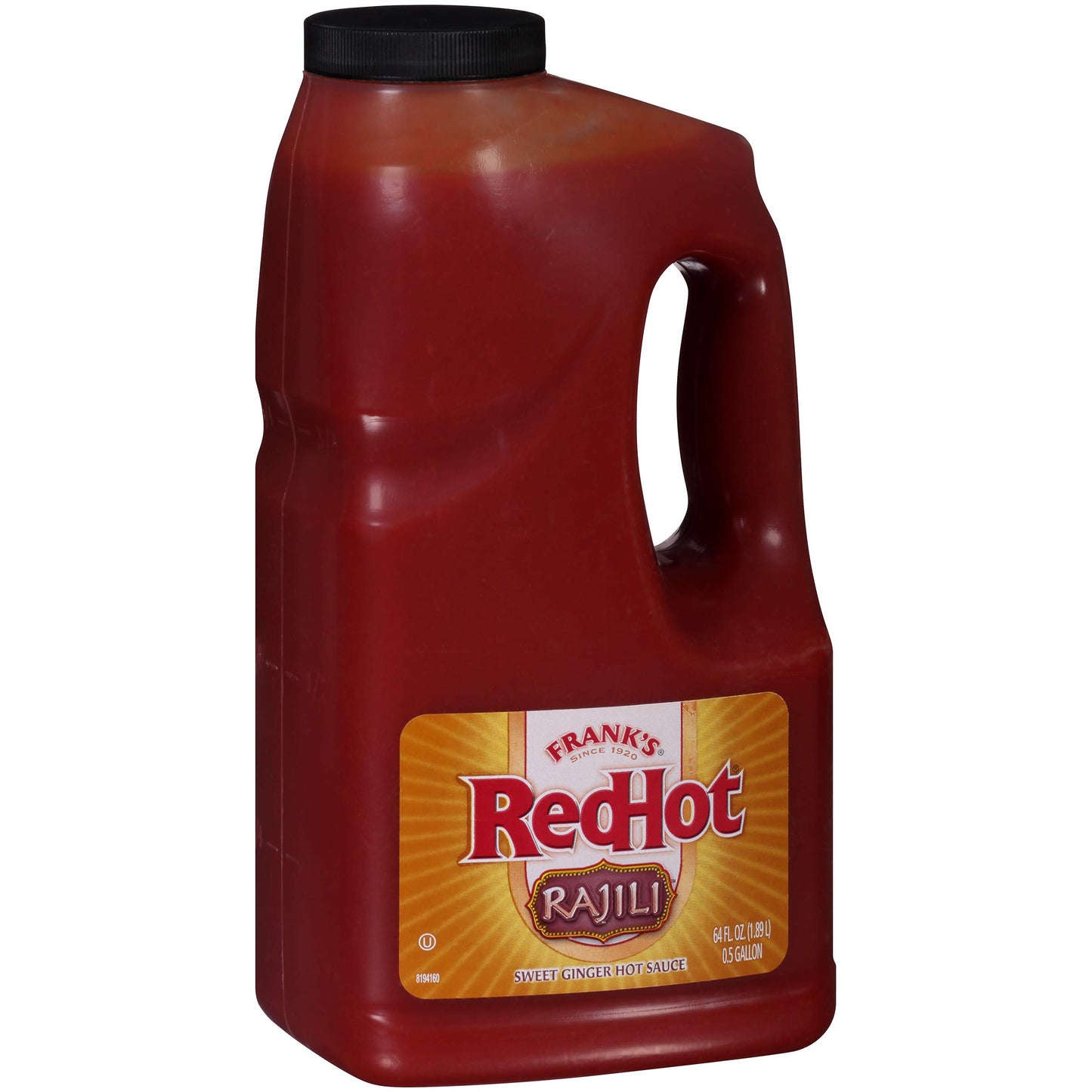 Frank'S Redhot Rajili Sauce, 0.5 Gal - One Half Gallon Jug Of Red Hot Sweet Ginger Rajili Sauce With A Red Jalapeno And Sweet Gi