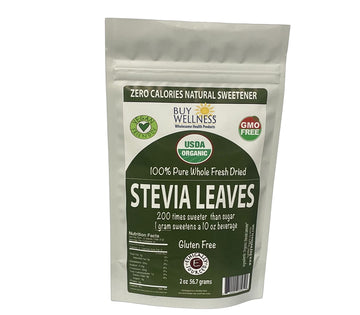 Buy Wellness Organic Dried Stevia Leaves, Zero Calorie, 2 oz Pack