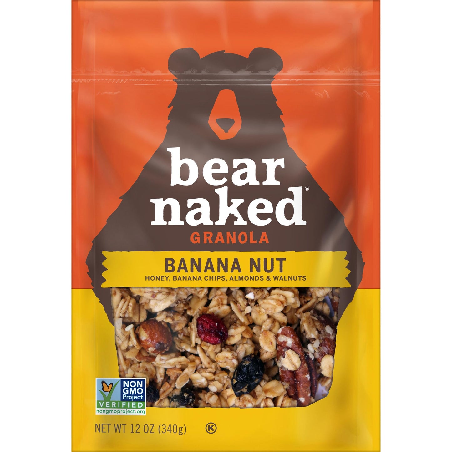Bear Naked Granola Cereal  Whole Grain Granola  Breakfast Snacks  Banana Nut Blend (5 Bags)