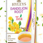 Hyleys Dandelion Root & Green Tea With Milk Thistle And Licorice Root - Herbal Detox Blend - 25 Tea Bags