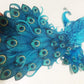 Chockacake Edible Wafer Teal Blue Peacock Paper Collection ,Cake/Cupcake Toppers Decoration,Set Of 20/60/300 (20Pcs)