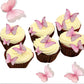 Yocity 48Pcs Edible Butterflies Cake Toppers Edible Butterfly Cupcake Toppers Wafer Paper Butterflies Edible Butterfly Cake Deco