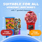gumballs for gumball Machine - 1 Inch Large gumballs - King gumballs in Bulk - 2.5 Lb gumball Machine Refills - 140 Pcs giant gu
