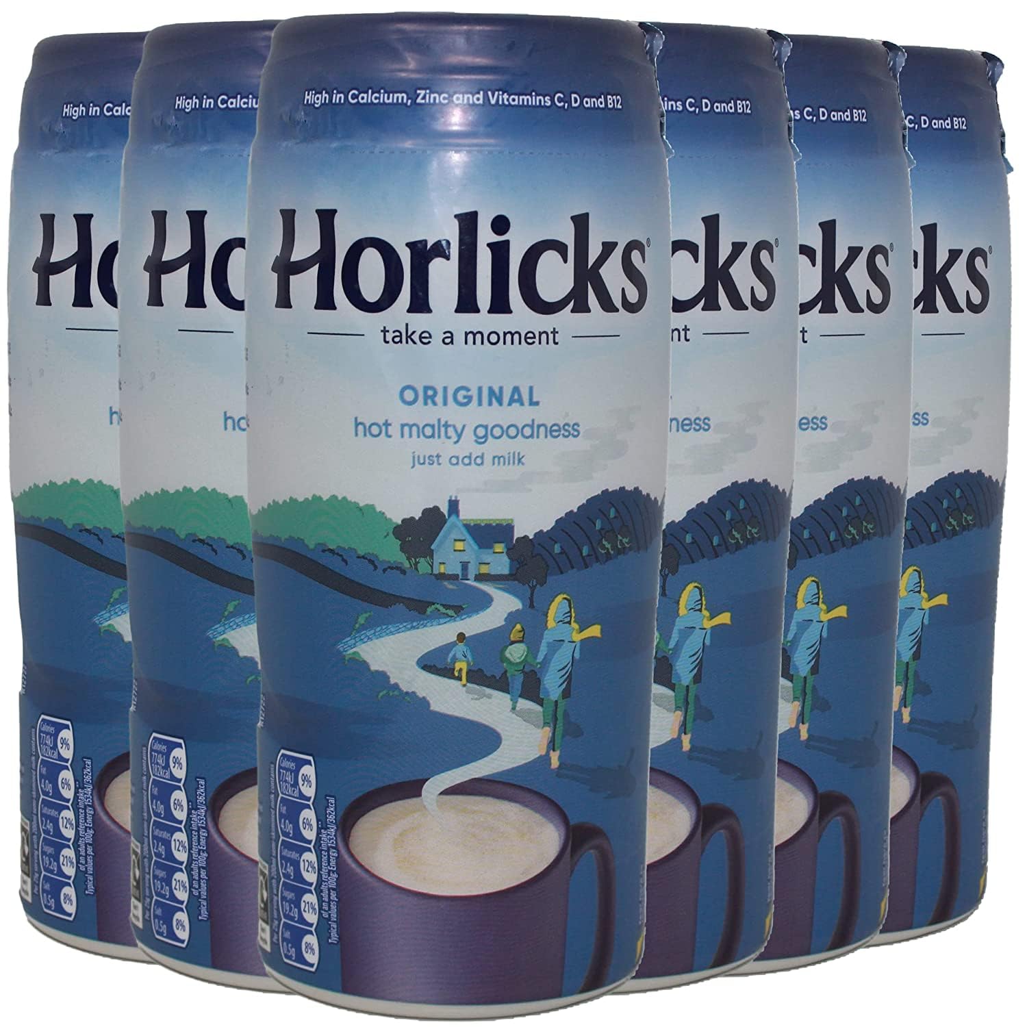 Horlicks Original Malted Milk Powder, Beverage Mix From England, Free of Artificial Colors, Sweeteners and Preservatives, 400 Gr