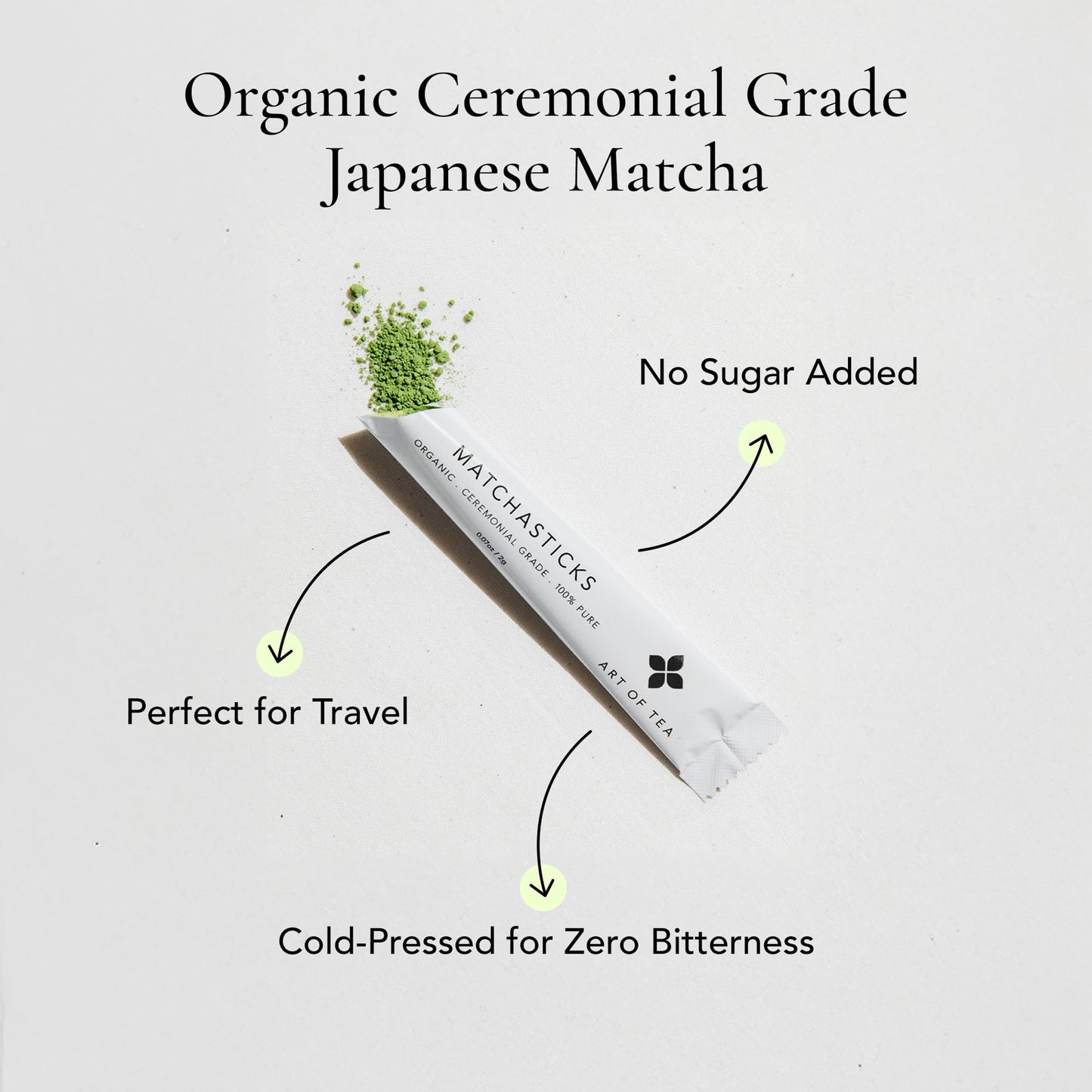Art of Tea Matcha (Matchastick 12 Count) - 0.84 Ounce Pack of 12