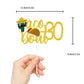 Caiwowo Taco Bout 30 Birthday Cake Topper, Gold Glitter, Fiesta Party Decoration, Paper, Model 1