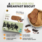 Olyra Organic Breakfast Biscuits - Hazelnut Carob - Healthy Snacks for Adults - Office Snacks - Healthy Cookies - High Fiber Sna
