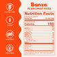 Banza Plain Crust Frozen Pizza from Chickpeas - High Protein, Gluten Free, Lower Carb Vegan Pizza Crust - 2 Pack, 13.4oz