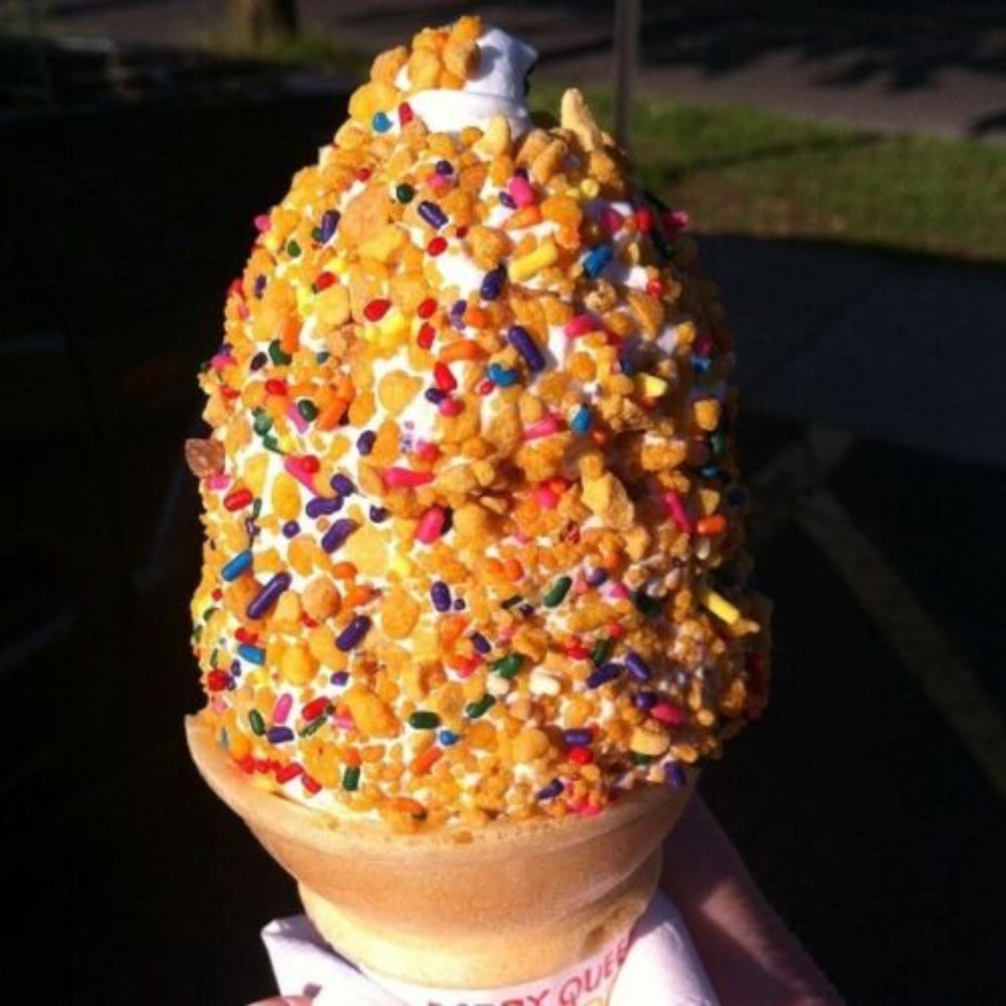 LYZAS SWEETS &   Peanut Brittle Crunch Coat Topping with Sprinkles 6 LB - Ice Cream & Dessert Gift Bulk Bag