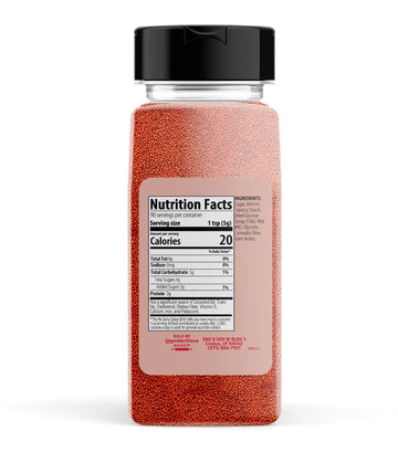 Unpretentious Red Nonpareils, 1 Lb, Dessert Topping, Bright Red Color, Round Sprinkles