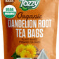 Tozzy Organic Dandelion Root Tea - 100 Count  Plant-Based Pyramid Tea Bags