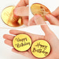 30 Pcs Acrylic Cupcake Toppers Happy Birthday Cake Disc Mirror Acrylic Cake Topper Engraved Personalized Cake Topper Mini Acryli
