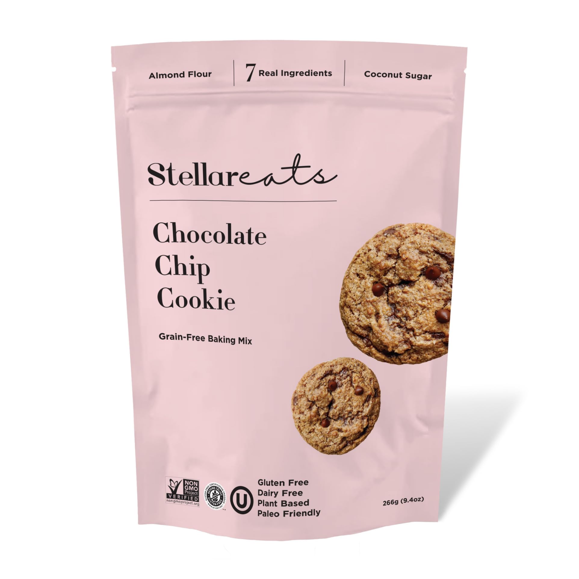 Stellar Eats Grain-Free Chocolate Chip Cookie Mix | Almond Flour-Based | Gluten-Free, Dairy-Free, Paleo-Friendly | Soft, Chewy &