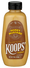 Koops' Honey Mustard - Gourmet Mustard, Gluten-Free, Kosher, Made In Usa, From Quality Mustard Seeds, Honey Mustard Sauce - 12 O