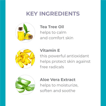Derma E Tea Tree And Vitamin E Relief Cream - Deeply Moisturizing Tea Tree Lotion - Vitamin E Cream Soothes, Calms And Nourishes
