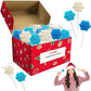 Fruidles Christmas Snowflake Candy Lollipops, Fruit-Flavored Chewables, 12-Pack