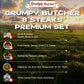 Dens Hot Dogs Gspirit-inspired flavorpy Butcher 8 Steaks Premium Set - 4 NY Strips, 2 Ribeye, 2 Filet Mignons - Gourmet Meat Gift Basket