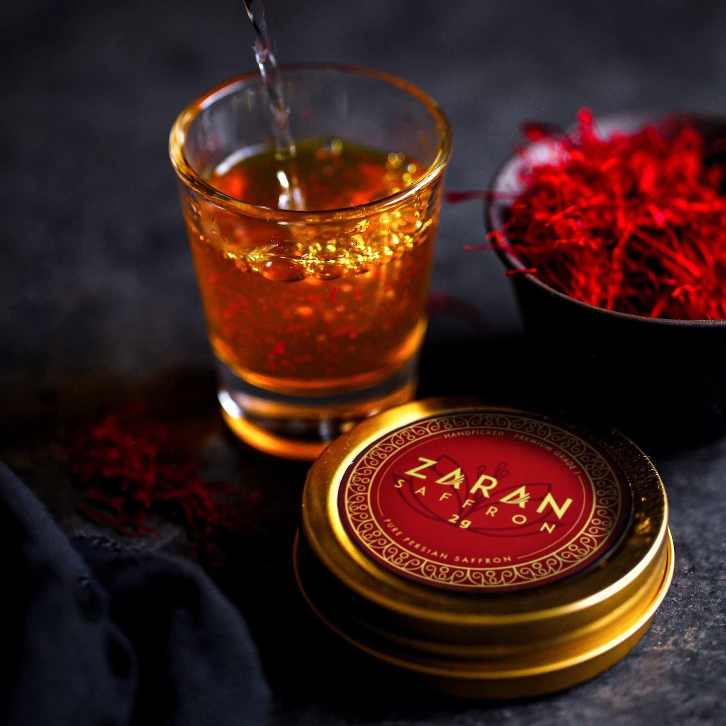 Zaran Saffron, Superior Saffron Threads (Super Negin) Premium Grade Saffron Spice For Paella, Risotto, Tea'S, And All Culinary U