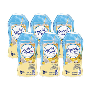 Crystal Light Liquid Energy Drink, Tropical Coconut, 1.62 Fl Oz (Pack Of 6)