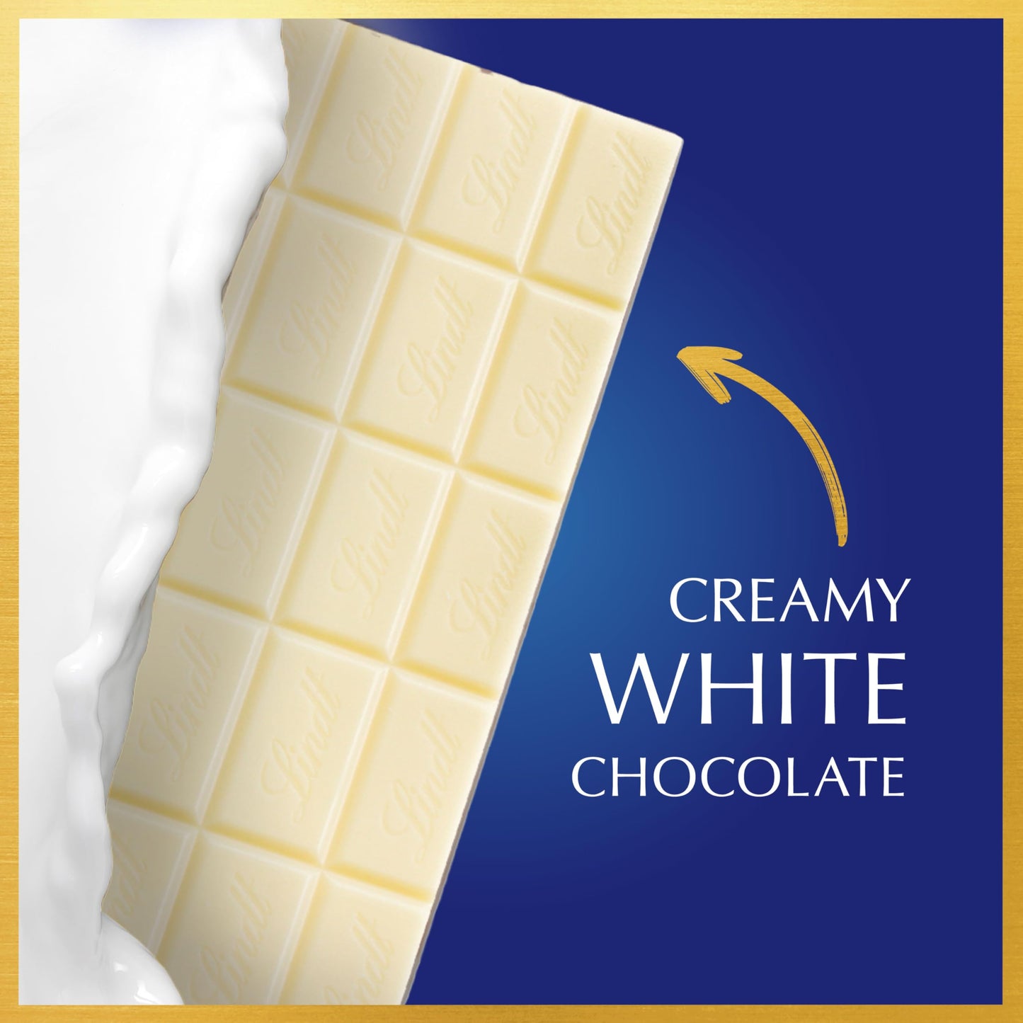 Lindt White Chocolate Bar, Classic Recipe, 4.4 oz, 12 Pack