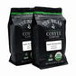 The Bean Organic Coffee Company Christmas Roast, Dark Roast, Whole Bean Coffee, 16-Ounce Bags (Pack Of 2)