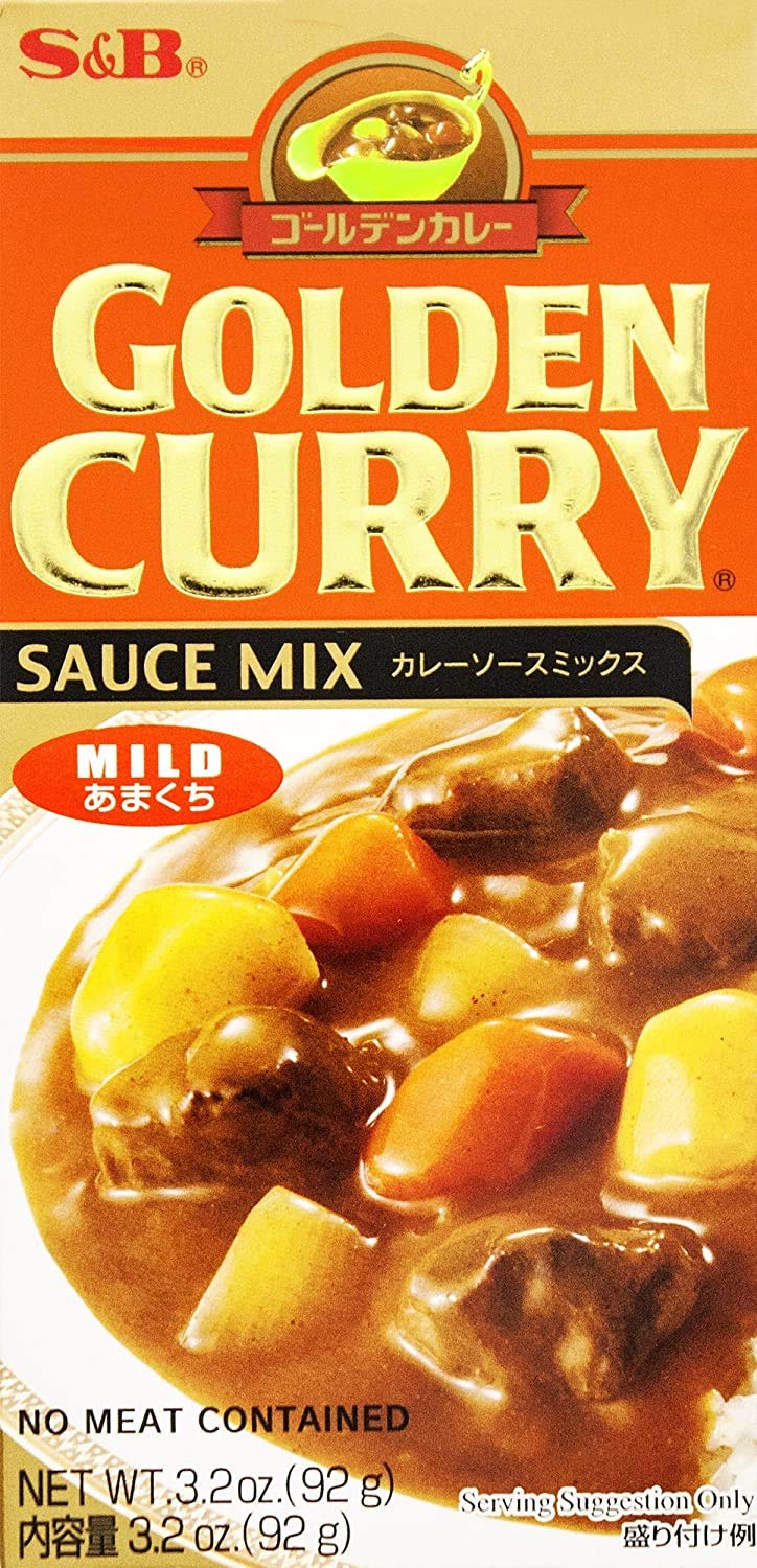 S&B, Golden Curry Sauce Mix, Mild, 3.2 Oz