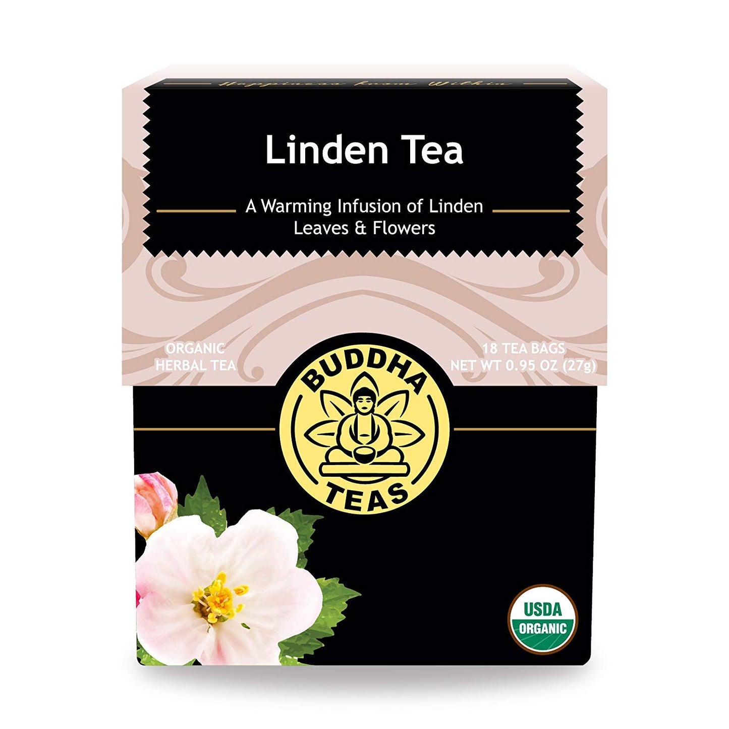 Organic Linden Tea - 18 Bleach-Free Tea Bags - Energy Blend-Free Tea  Fresh And Fragrant Herbal Tea With Calming Qualities  Good Source Of Nutrients  Vitamins  And Antioxidants  Kosher  Gmo-Free