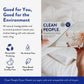 The Clean People Fabric Softener Sheets, Unscented Dryer Sheets, Vegan, 120 Count - Softens & Reduces Static Cling