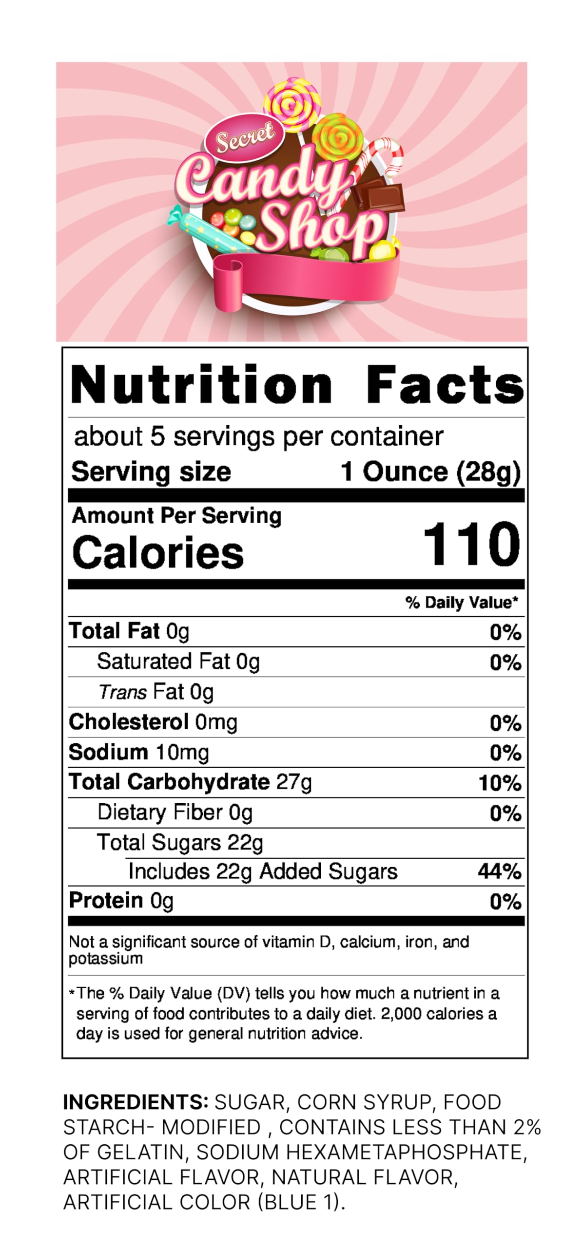 Candy Shop Premium Mini Dehydrated Marshmallows Bits (5.5Oz) (Vanilla Rainbow Colorful)